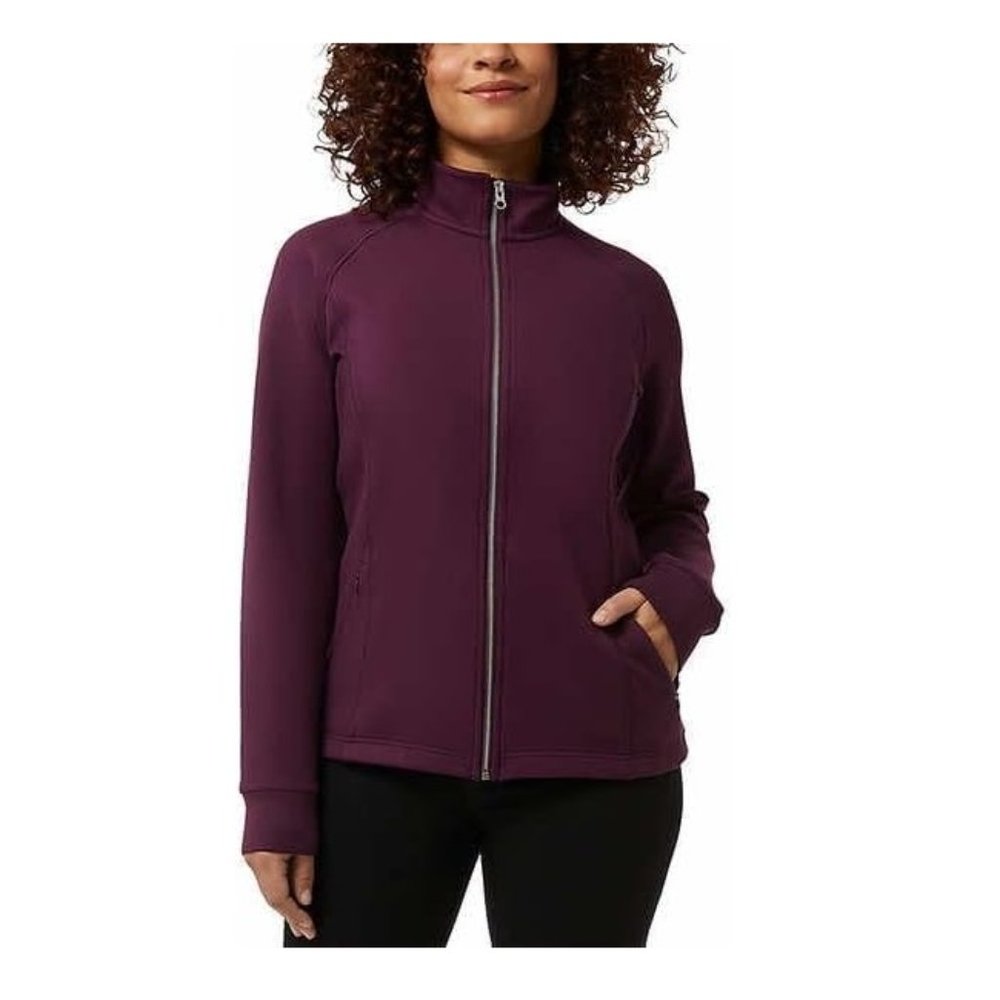 NWT 32 Degrees Heat Women's Active Full Zip Jacket Purple Size S $60 VV101